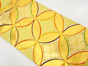 花七宝模様織り出し　袋帯